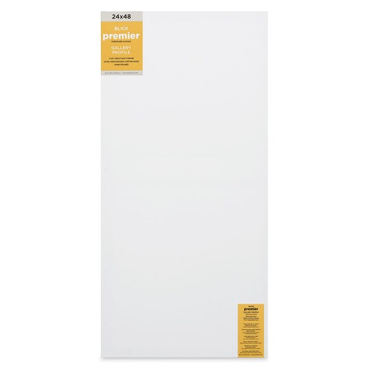 Blick; Blick Premier Stretched Cotton Canvas - Gallery Profile, Splined, 24" x 48"; Category:Stretched Canvas; Image:1